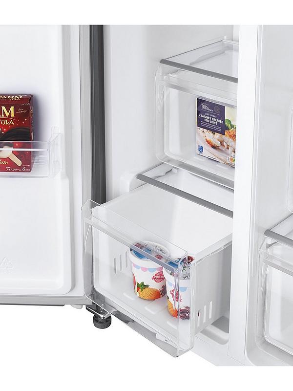 Hoover HOSR-5918EIXK-1 American style fridge freezer with plumbed water & ice dispenser - Inox - Image 6